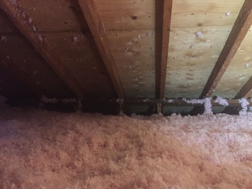 Attic after insulation